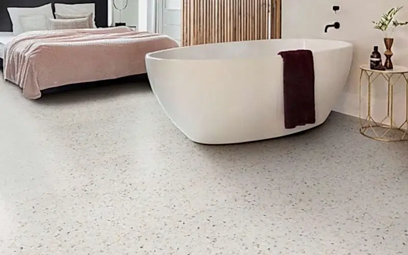 İç Mekanda Suni Granit Mermer Taş Zemin Uygulaması