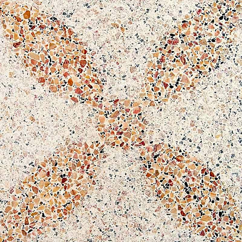 Papatya Desen Suni Mermer Yer Döşemesi